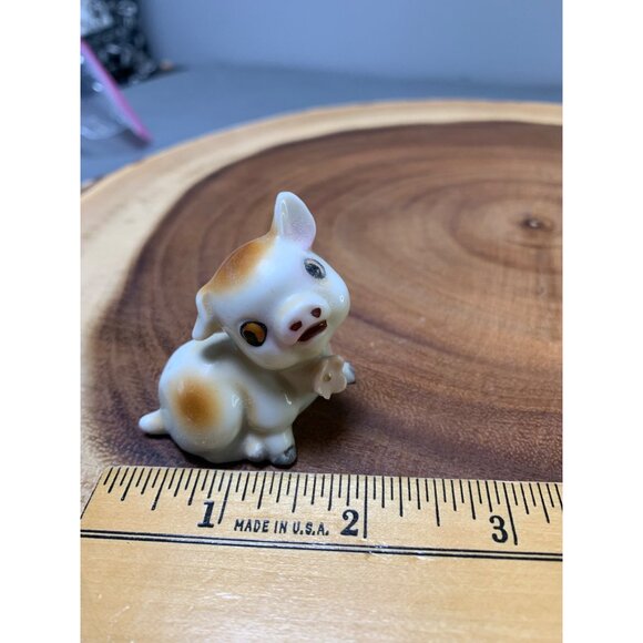 Vintage Japan Ceramic Pig Figurine with Bow - Picture 7 of 8